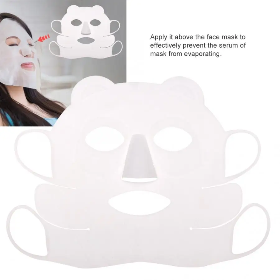 

Hydrating Face Mask Cover Silicone Reusable Ear-Hook Silicone Moisturizing Mask Cover Prevent Serum Evaporation Beauty Skin Tool