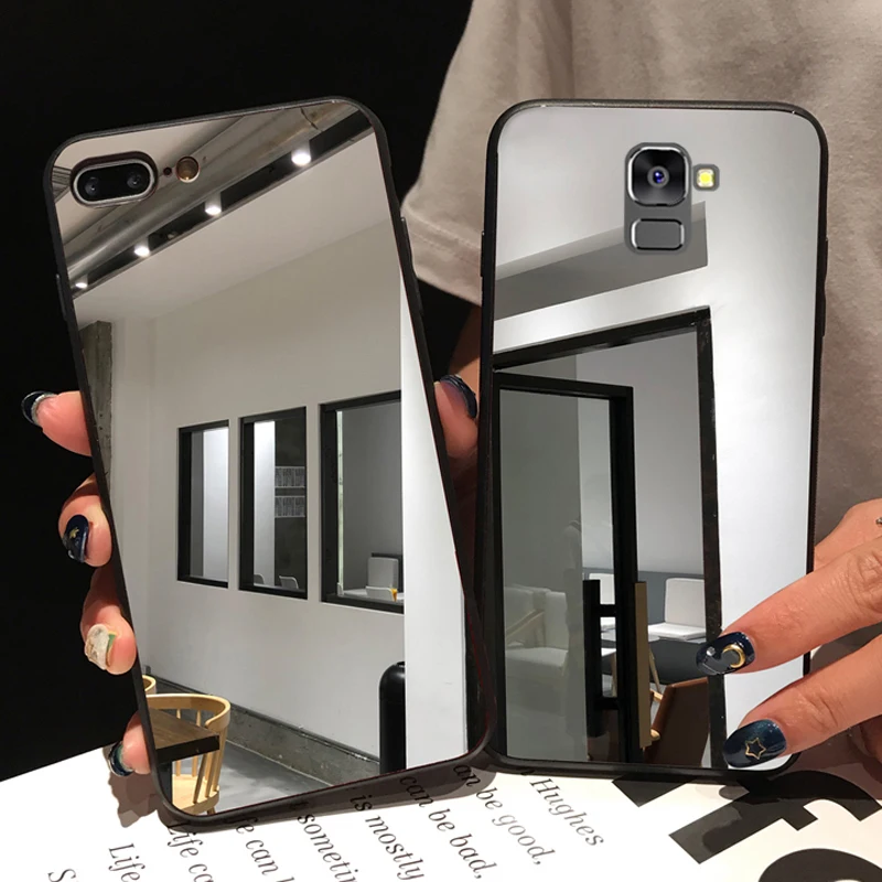 

Luxury Full Mirror Soft Case For Samsung Galaxy A50 A10 A20 A30 A70 M10 A20e A10S A20S A30S A50S A70S S8 S9 S10 Plus Note 10 pro