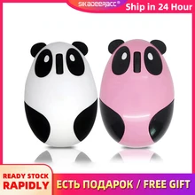 Мода 2,4 ГГц Беспроводная мышь Милая перезаряжаемая мультяшная панда форма зарядки модель USB беззвучная мышка дизайн для компьютера ноутбука ПК
