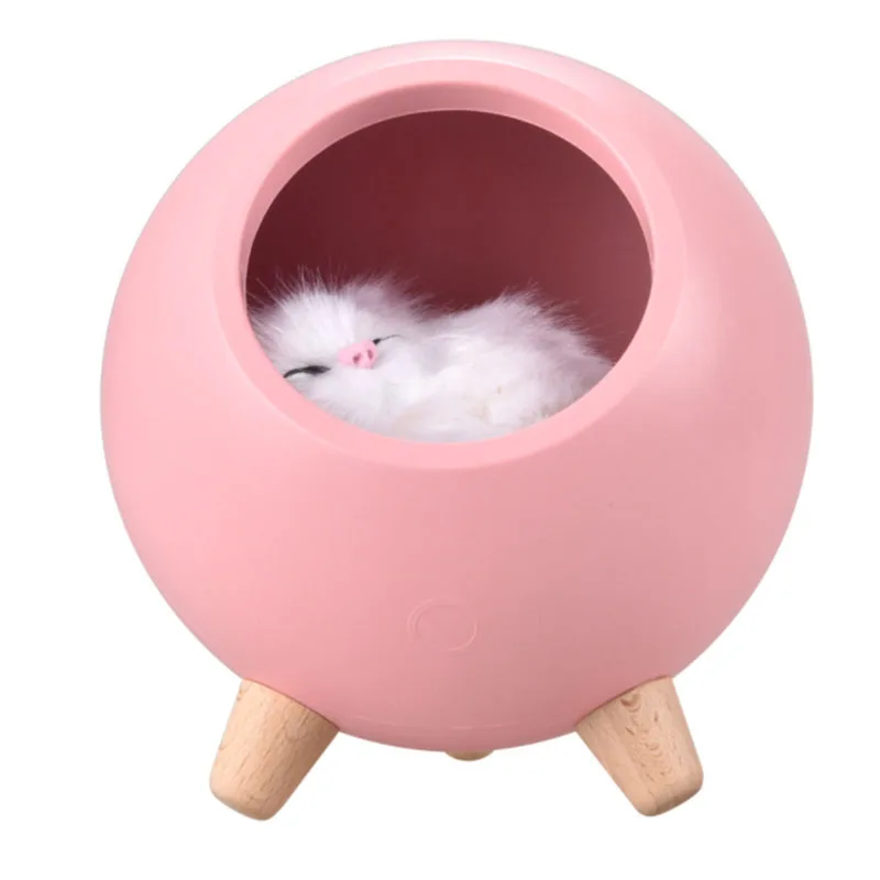Pet House Speaker Night Lights Rechargeable Bedroom Bedside Light Lamps Creative Desktop Atmosphere | Электроника