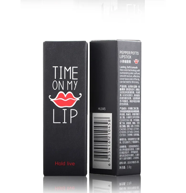 Удерживайте живую помада с длительным эффектом увлажнения не De color izing Matte Pepper Lipstick Trend Classic color Number