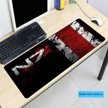 

90X40CM Speed Mass Effect N7 Game Logo Vintage Stylish Large Stitched Edge Computer Mice Mat Gaming Rectangle Mousepad