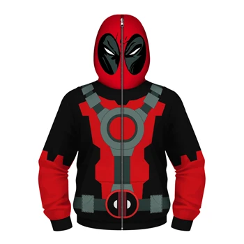 Мстители Капитан Америка Железный человек Звездные войны Дарт Вейдер Человек-паук толстовка с капюшоном пальто для мальчиков осень активная детская одежда - Цвет: BF001-Red