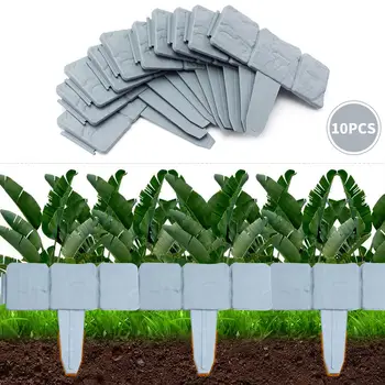 

Grey Fashion Garden Border Gardening Lawn Stone Effect Stone Effect Lawn Edging 10 Pcs
