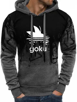 

Anime Dragon Ball Z Goku Gradient Hoodie Men Slim Fit Sweatshirt Harajuku Fashion Casual Men Hoodies cotton Hooded Streetwear