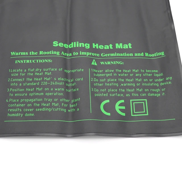 52X52Cm Palánták Hőszőnyeg Vízálló Vetőmag Fűtőpárnák Csírázása Hidroponikus Fűtő Szőnyeg 110V/220V - Image 4