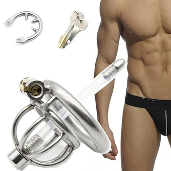 

Male Stainless Steel Chastity Cage Spiked With Urethral Stretcher Dilator Super Small Chastity Device Penis Cock Virginity Lock