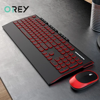 

2.4G Wireless Gaming Keyboard Mouse Combo Silent Button Keyboard Optical Mouse For Macbook Pro Lenovo Laptop PC Gamer Computer