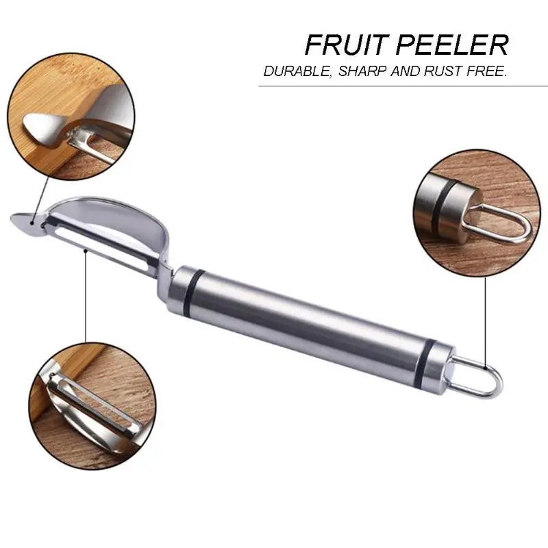 1pcs Sharp Stainless Steel Peeler Vegetable Fruit Carrot Potato Apple Pear Food Peeling Tool Kitchen Cooking Tools Gadgets