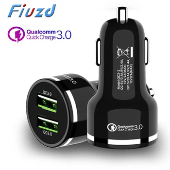 

Quick Charge 3.0 2.0 USB Car Charger For Samsung S10 S9 S8 Plus Xiaomi iPhone Huawei QC3.0 QC2.0 Fast Charging Car Phone Charger