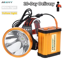 

Headlight Flashlight Cree xhp70 White or Yellow light Optional Built-in 8 Battery Pack 5000 lumens Outdoor Camping LED Headlamp