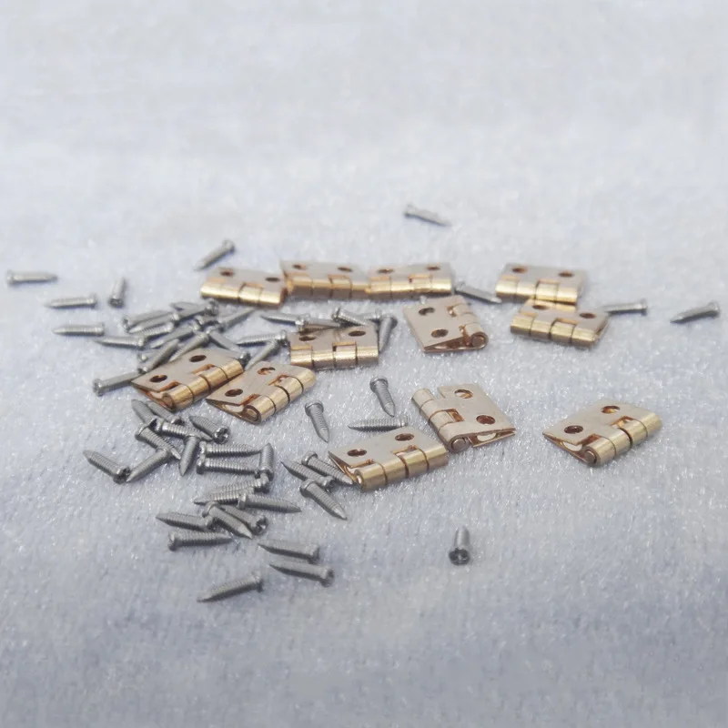

1:12 Dollhouse Mini Furniture Model Accessories Hinge Small 12 PCs with Screw 48
