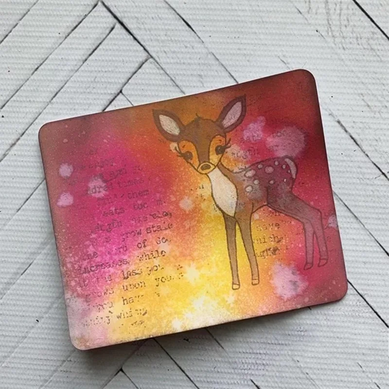 Fox and Deer Stamp Set Transparent Clear Stamp or Cutting Dies for DIY Photo Album Stencil Decorative Scrapbooking Craft Card
