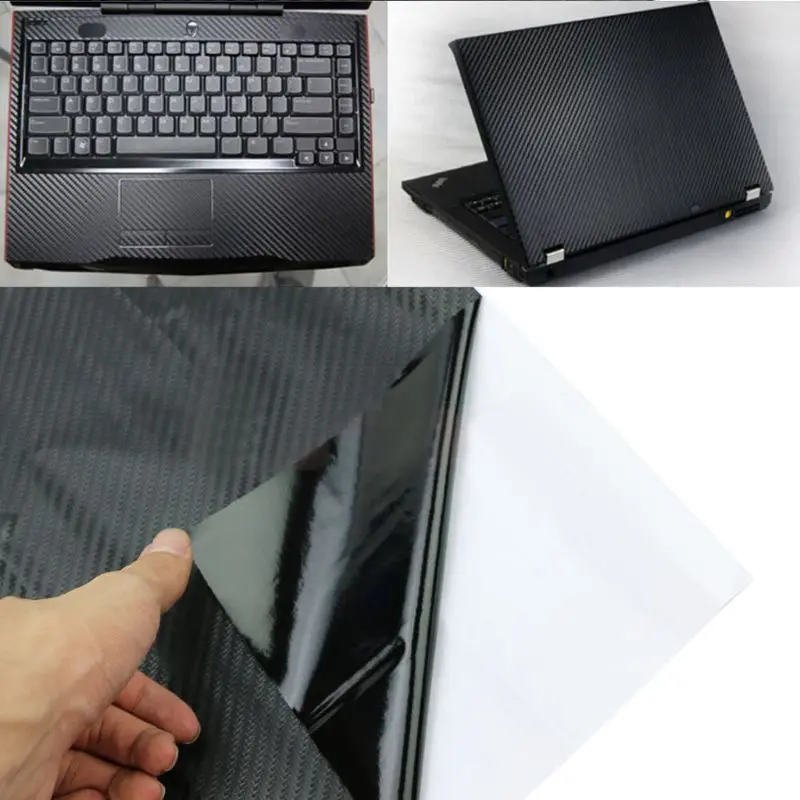 

3D Carbon Fibre Skin Decal Wrap Sticker Case Cover For 17\" PC Laptop Notebook WXTA