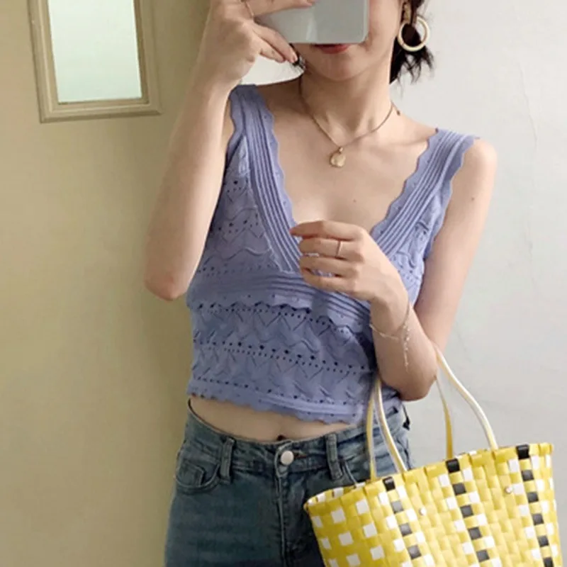 Летний Модный Кружевной укороченный Топ для женщин с вырезами Camisoles женский Одноцветный топ сексуальный глубокий v-образный вырез корсет