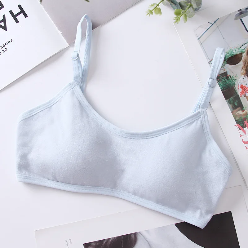 Sports Bra Training Bra Cotton Bra 9-18Y Girls Underwear For Puberty