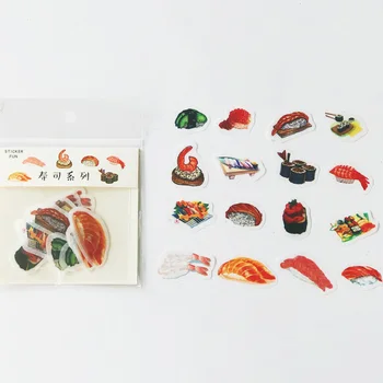 

32pcs /Bag Shsui Food Paper Stickers DIY Diary Notebook Album Decorative Sticker