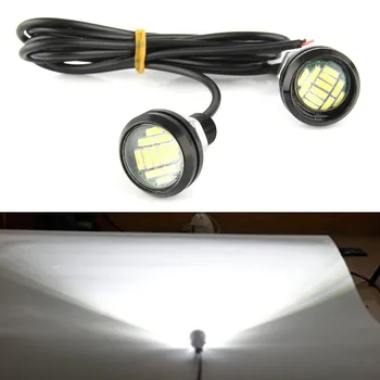 

2PCS White 12V 15W Eagle Eye LED DRL Daytime Running Car Motor Rock Underbody Lamp Backup Reversing Parking Signal Light