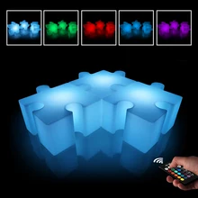 Dimmable Bar Desk LED Night Light 1000mah Rechargeable Outdoor LED Lamp Portable RGB Remote Control Waterproof Garden Lighting usb rechargeable rgb egg led night light outdoor desk multicolor pub club ktv atmosphere lamp light with remote controller
