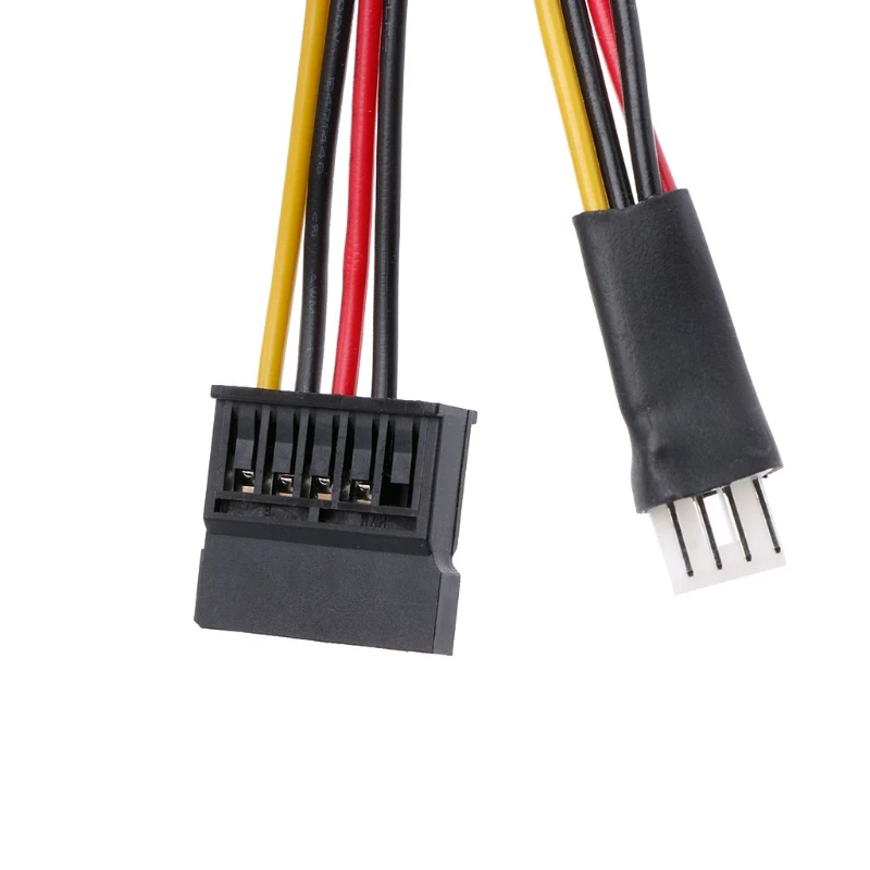 Computer Accessories 4-Pin FDD Floppy Male To 15-Pin SATA Female Converter Adapter Power Cable Cord 5