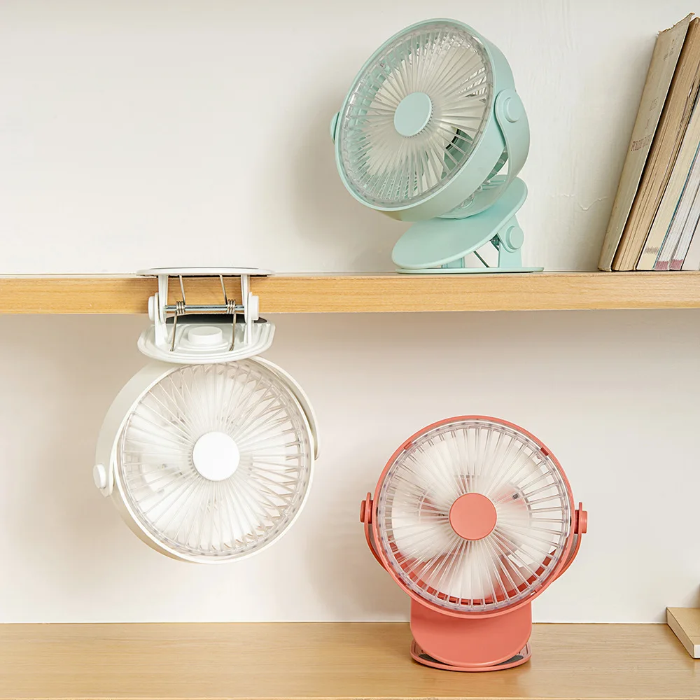 

New USB Rechargeable Desk Fan Portable Ultra-quiet Creative Electric USB Fans Silent Mini Desktop Ventilador Fan For Home
