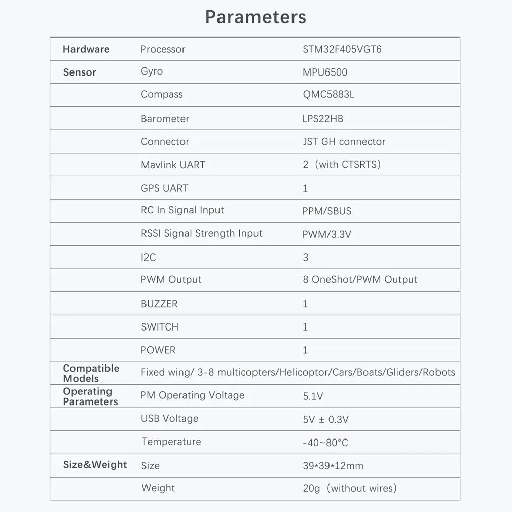 Radiolink TURBO PIX V1.0 модуль PPM SBUS игровые джойстики с поддержкой 8-канала вывода для Радиоуправляемый Дрон Вертолет модель игрушки