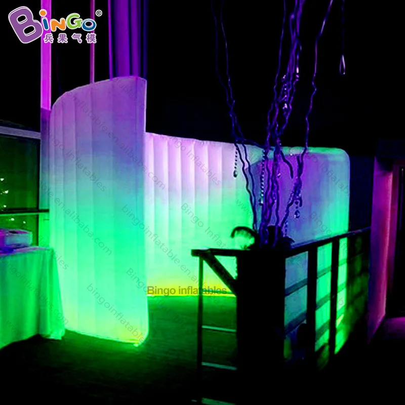 Спиральная форма 3x3mH надувная фотостудия стены/изменение цвета led освещение стены надувная палатка