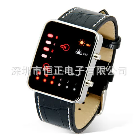 AliExpress корейский стиль бинарные красочные огни студентов часы светодиодный