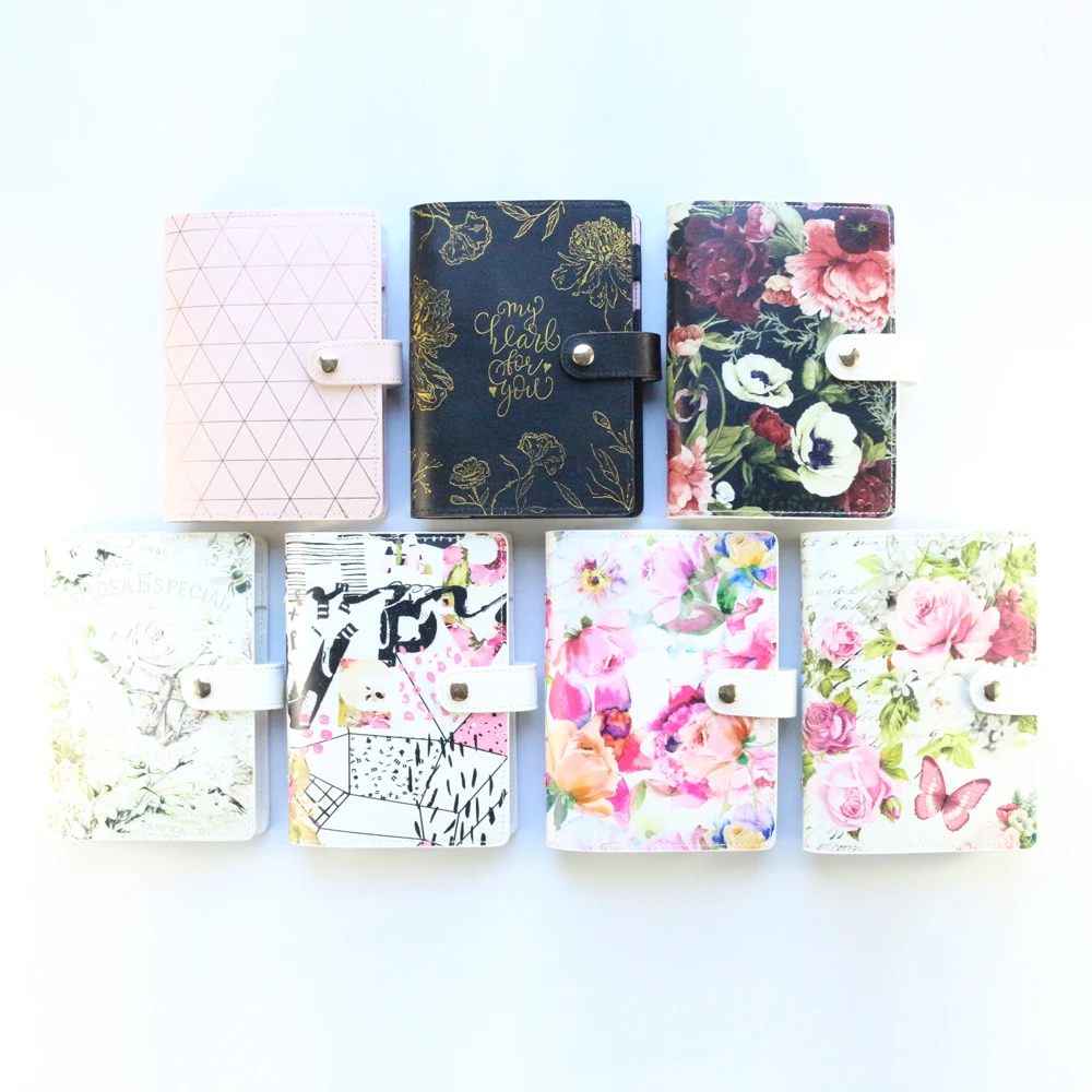 Domikee-cute Soft Cover Leather Personal Binder Agenda Planner Caderno Organizador Artigos de Papelaria Anéis A5a6 2023 - Imagem 3