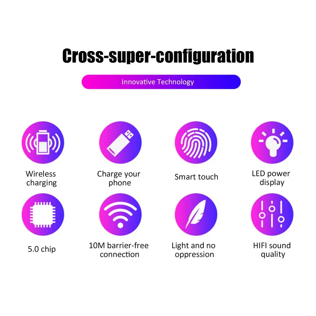 Bluetooth 5,0 наушники с шумоподавлением светодиодный дисплей TWS беспроводной стерео вкладыши IPX7 водонепроницаемая Спортивная гарнитура с зарядным устройством