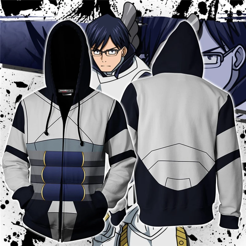 Мой герой Todoroki шото Косплэй мой герой толстовки 3D печатных на застежке-молнии, толстовки с капюшоном для мужчин и женщин, спортивный свитер