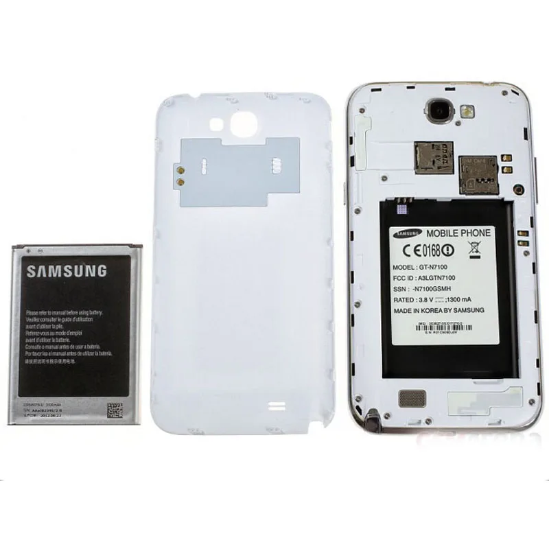 Разблокированный samsung Galaxy Note 2 II N7100 мобильный телефон 5," четырехъядерный 8MP gps WCDMA Восстановленный смартфон