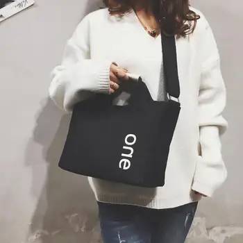 

New Mini Shopping Bag White Casual Totes Canvas Totes Beach Bag Fashion Messenger Bags Crossbody Handbag