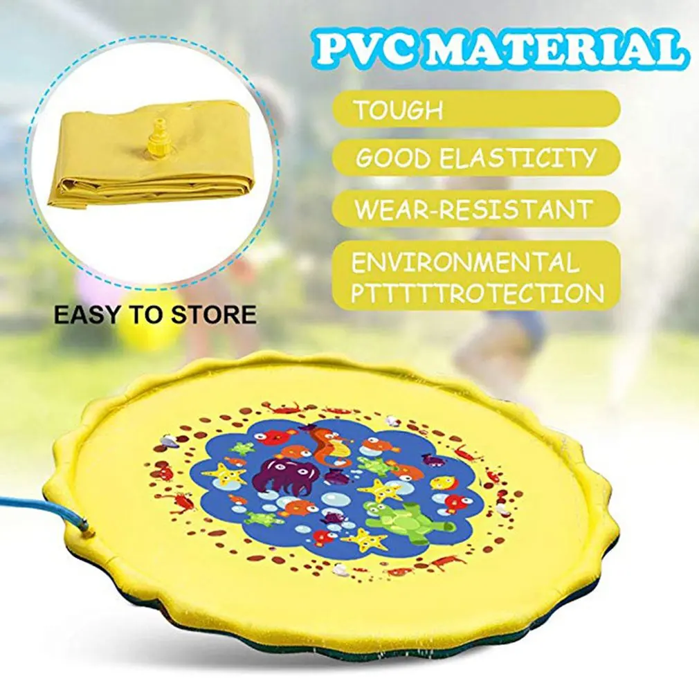 Summer Children Play Water Mat Games Beach Pad Lawn Inflatable Spray Water Cushion Toys Outdoor Tub Swiming Pool