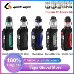 Бесплатные катушки подарок Geekvape Aegis Mini 80 Вт комплект с батареей 2200 мАч и Aegis Mini Mod и 5,5 мл/2 мл Cerberus Tank Vs Aegis Legend