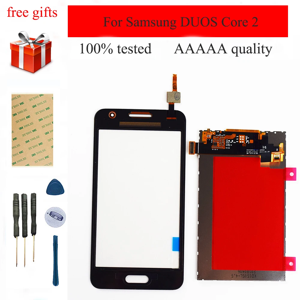 Для Samsung DUOS Core 2 SM-G355H G355M G355H G355 ЖК-дисплей Панель модуль монитор + сенсорный экран