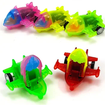 

3pcs/lot Mini Transparent Pull Back Airplane Toys Powerful Aircraft Cute Plane Model Simulated Warplane Educational Toys Gifts