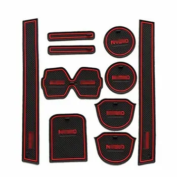 

Car Non-Slip Interior Rubber Door Panel Mats Cup Holder Pad For Nissan NV200 2010-14