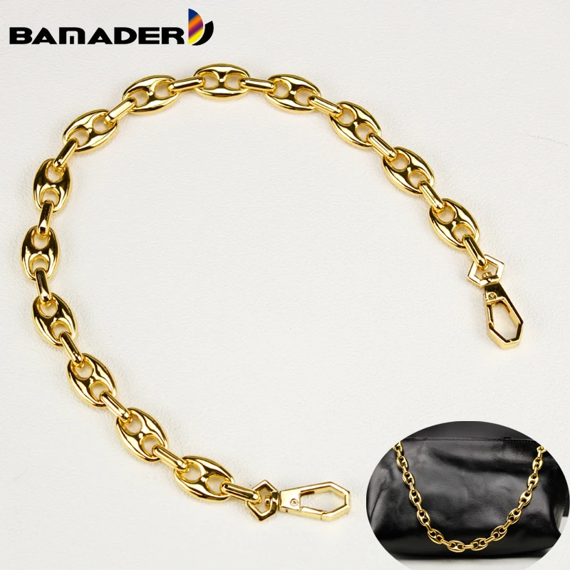 BAMADER Thick Chain Bag Strap Part DIY Handles Pig Nose Shoulder Women Accessories Suitable For handbag Crossbody | Багаж и сумки