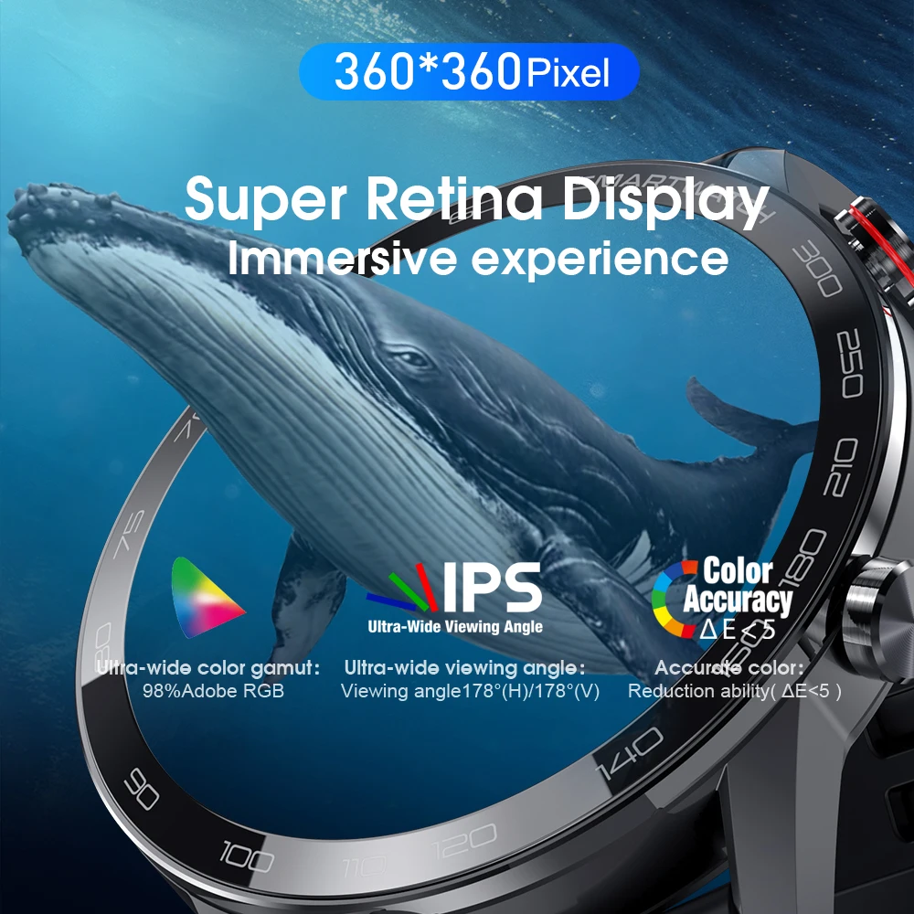 DIY watchfaces Smart Watch 360*360 HD IPS screen Smartwatch ECG IP68 Fitness Tracker expert sport Smart watch for men women
