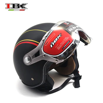 

IBK 3/4 Old School Vintage Motorcycle Helmet Unisex Electric Bicycle Casco Anti-UV Open Face matte Helmet IBK-K100