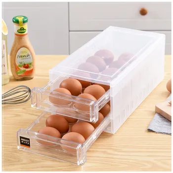 

Drawer-type Egg Storage Box Multi-layer Egg Storage Box For Refrigerator Egg Holder Artifact Preservation Kitchen Organizers