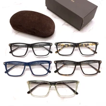 

Vintage Tom For Man Optical Eyeglasses Frames Ford squar Acetate men Women Reading Myopia Prescription Glasses TF5407 With Case