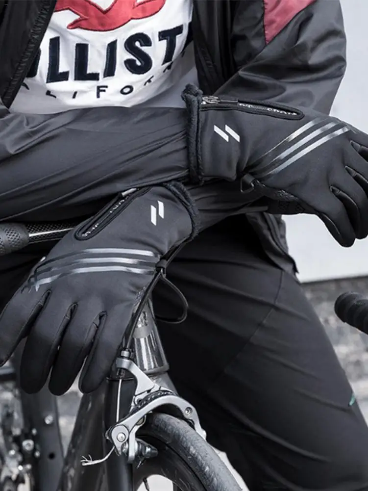 Waterproof Windproof Thermal Gloves Winter Touch Screen Warm Gloves For Cycling Riding Running Outdoor Sports