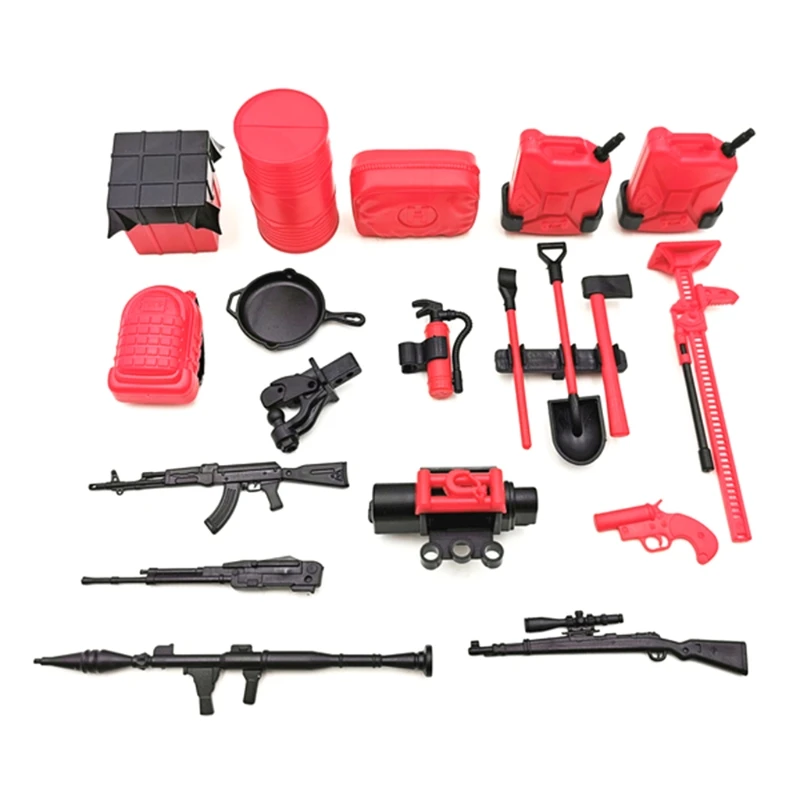 

20pcs/set Mini DIY Decoration Parts Fire Extinguisher Axe for WPL 4WD 6WD RC Car