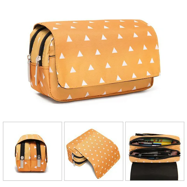 1Pcs Anime Demon Slayer Kimetsu No Yaiba Pencil Case Zipper Student Stationery Wallet Storage Bag School Season Gift style11