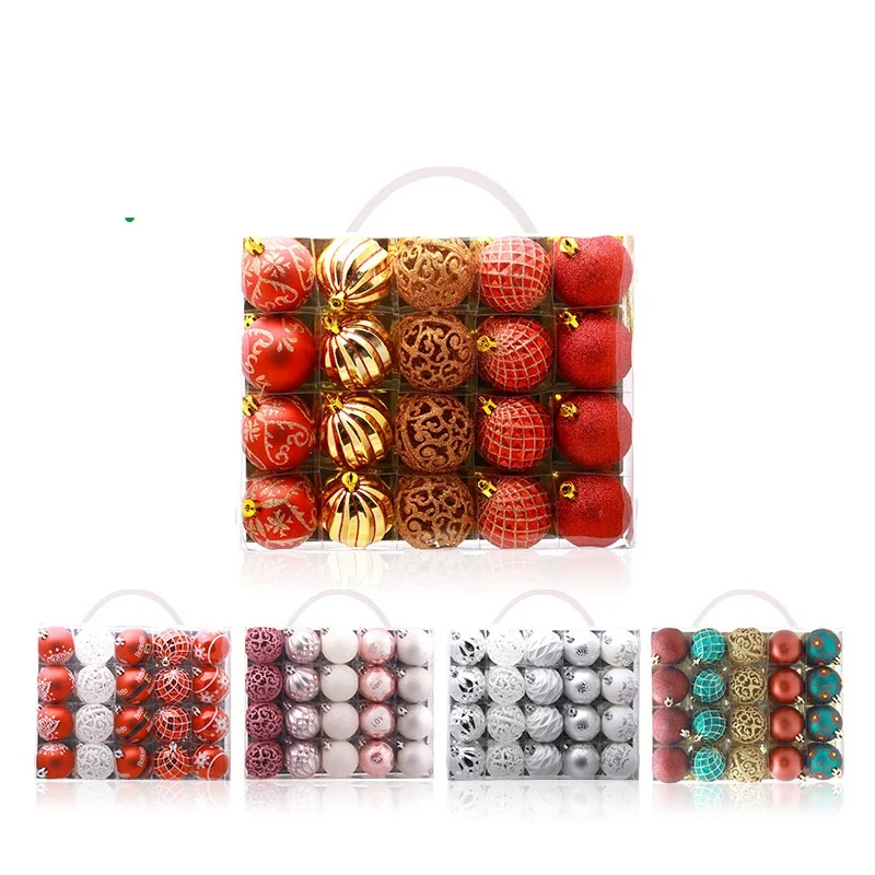 

20Pcs 6cm christmas tree ornaments Xmas Tree Ball Bauble Hanging Party Ornament Decor foam balls foam ball navidad 2019 Kerst