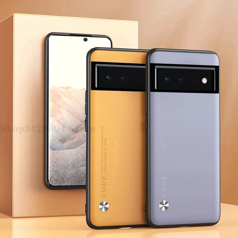For Google Pixel 6 Pro Shockproof Anti-fingerprint Slim Soft Shell Cover For Pixel6 Pixel6Pro Plain Leather Protector Case Couqe waterproof case for phone