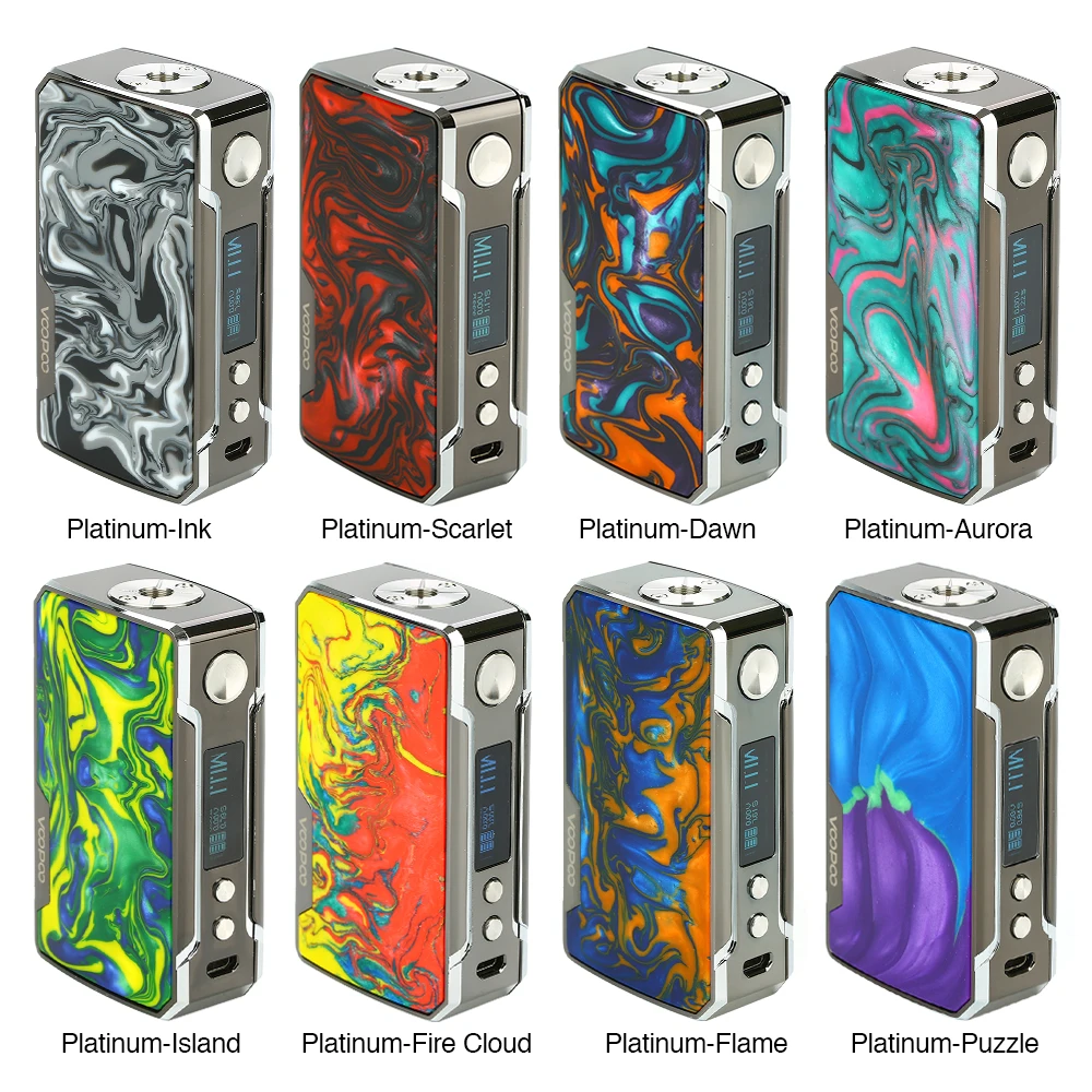  Original VOOPOO Drag 2 Platinum 177W TC Box MOD Power by 18650 Battery Vape Vaporizer Voopoo Mod VS