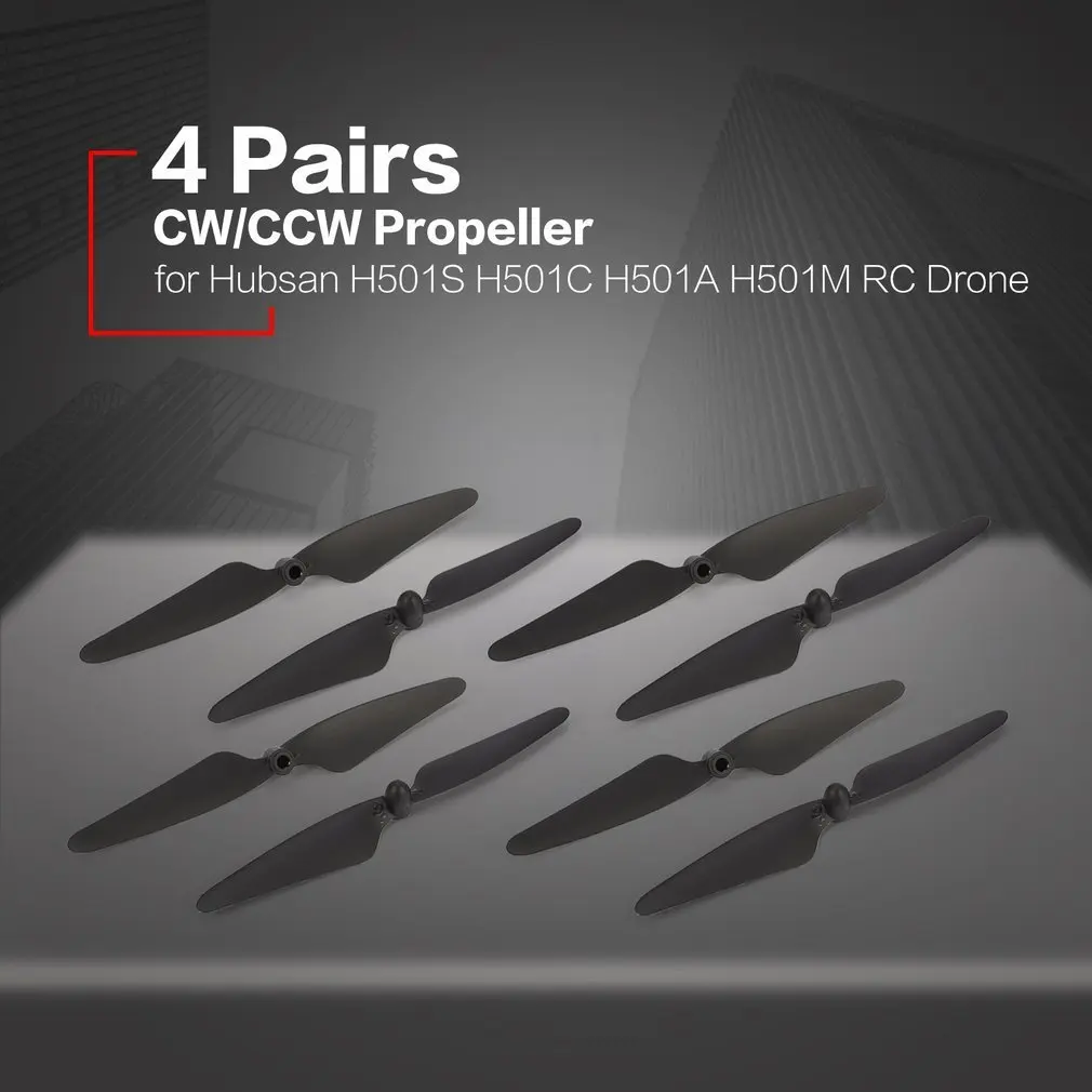 4 пары CW/CCW пропеллер реквизит лезвие запасная часть для радиоуправляемых моделей для Hubsan H501S H501C H501A H501M 501 RC Квадрокоптер RC беспилотный самолет